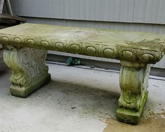 Concrete Garden Bench