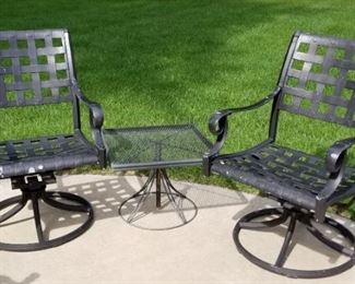 Pato Swivel Arm Chairs 