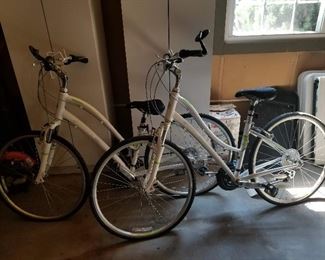 Pair of Ladies Giant bikes less than two years old. 