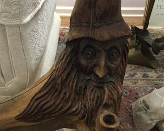 Large Carved Wooden Statue