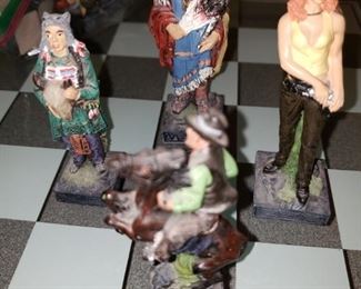 Cowboys and Indians chess set