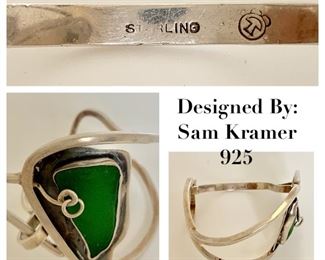 Bracelett
Designed By:  Modernist Jeweler Sam Kramer