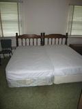 Two twin beds along with several other peices make up the bedroom set!!
