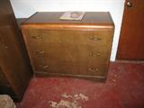 Vintage dresser that matches the wardrobe in the next picture!!