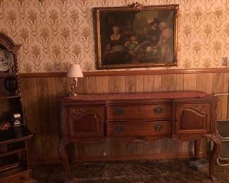 Beautiful solid wood buffet server.
