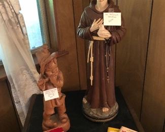 Large St Francis religious statue