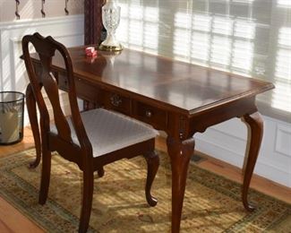 Leather top writing desk