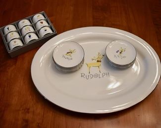 Pottery Barn reindeer china