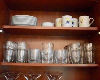 More reindeer china and glass ware