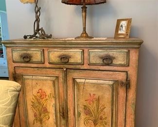 Hand painted chest from France