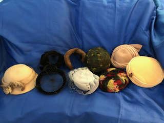 Many unique and vintage hats