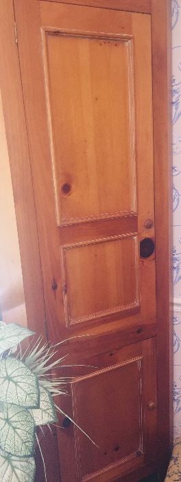 antique Cypress corner cabinet