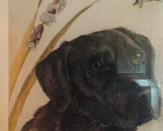 two fine prints of Black Labs