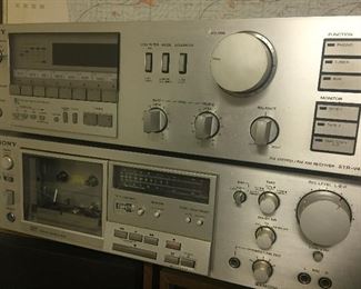 Vintage Sony stereo equipment