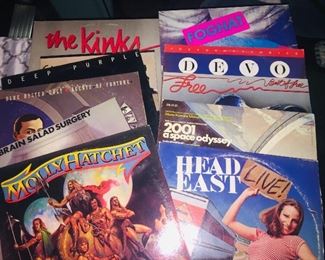 huge box and 1980 LPs