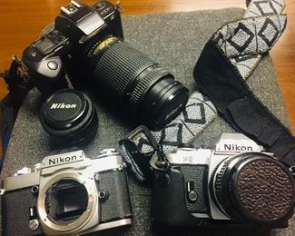 Nikon cameras and lenses