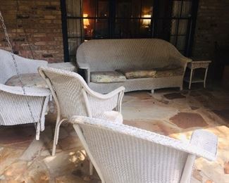 Wicker patio furniture