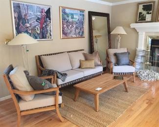 3 Piece Teak Indoor outdoor Set