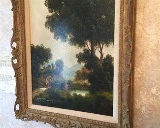Very Old oil ob canvas With Authentication