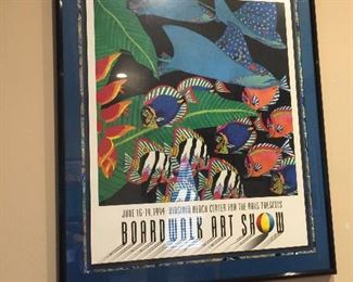LOYS OF BOARDWALK ART POSTER BEAUTIFULLY FRAMED