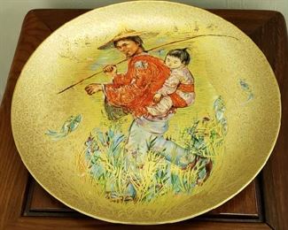 Edna Hibel "Mr. Obata' " Plate