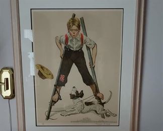 Norman "Boy on Stilts Lithograph