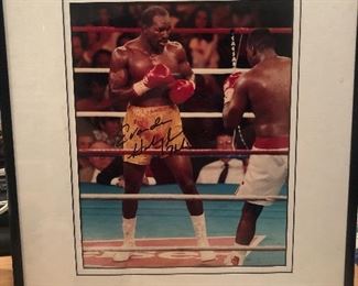 Autographed Evander Holyfield with COA