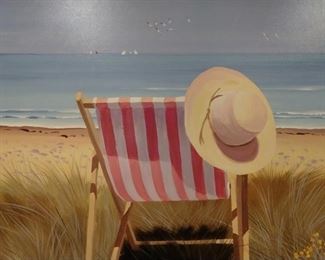 Giclee art by Henri Deuil, "Seaside Tranquility".