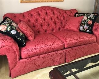 Hickory White Sofa