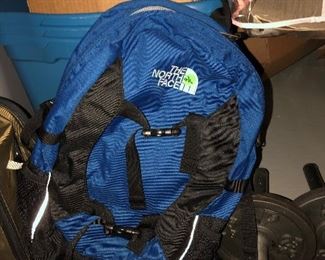 The North Face backpack.