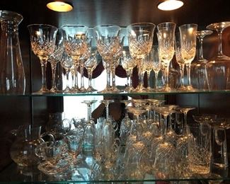 Towle crystal stemware plus other pieces.