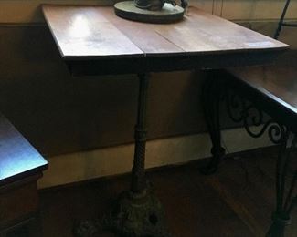 Iron base table