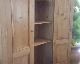 Pine storage cabinet
