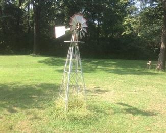 Mini metal windmill. 