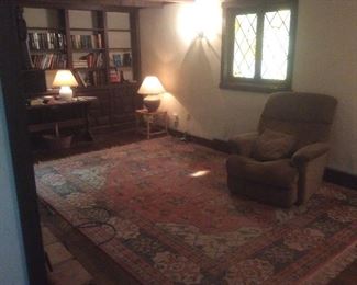 Large area rug and great books