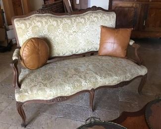 French  settee c. 1900s.  55”L x 22”D