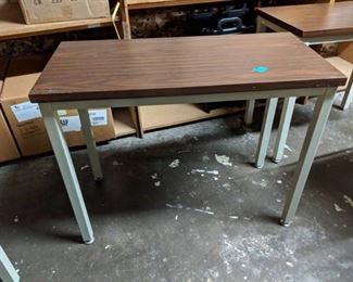 Metal Frame Laminated Top Table