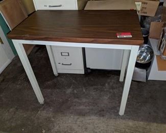 Metal Frame Laminated Top Table