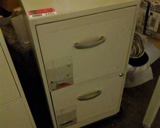 2 Drawer File Cabinet On Casters