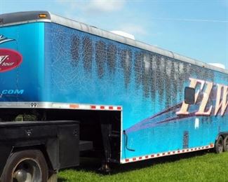 1996 Pace American Trailer, VIN # 4FPA54430TG013774 44' Length,(20' Living Quarters And 22' Cargo Hold) GVWR 15,600, 30/50 Amp Hook up