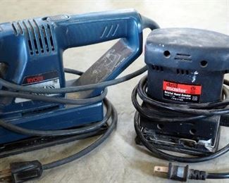Drill Master Electric Orbital Palm Sander And Ryobi Electric Dustless Sander