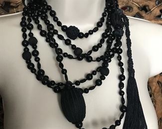 Anne Fontaine long necklace silk France