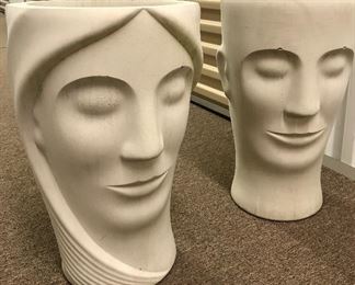 Floor sculpture vases / table base/ of man and a woman