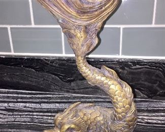 Antique Bronze sculpture candy/ soap dish