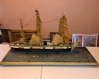 Antique ship model 