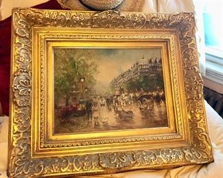 French oil painting by Gaston 
