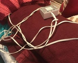 Books. Bedding. Pillows.