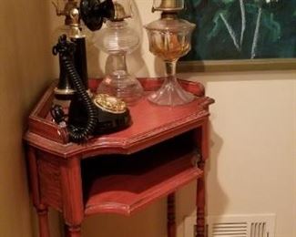 Corner Telephone Table