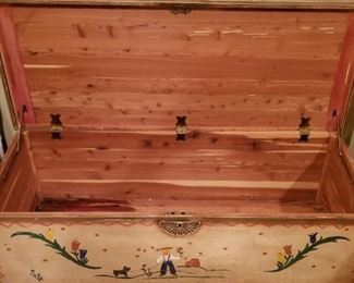 Vintage Cedar Toy Chest