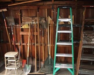 Garage tools.  